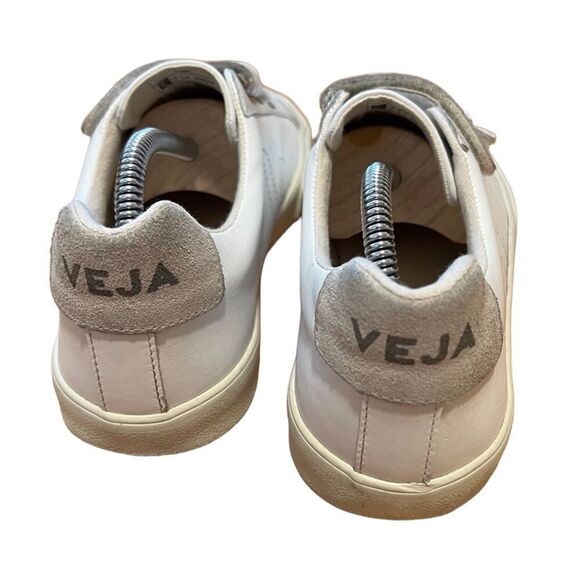 VEJA‎ Esplar Leather White Low Top 3-Lock Closure Trainers Size 8 - Picture 2 of 4